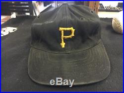Vintage 1950's Pittsburgh Pirates Game worn used Cap Player name unknown