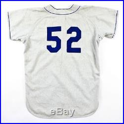 Vintage 1950s Brooklyn DODGERS Game Worn Flannel Baseball Jersey #52 Herb Olsen