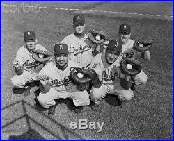 Vintage 1950s Brooklyn DODGERS Game Worn Flannel Baseball Jersey #52 Herb Olsen