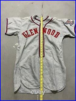 Vintage 1950s Glenwood Eagles Canton Ohio Rawlings Americana? Baseball Jersey