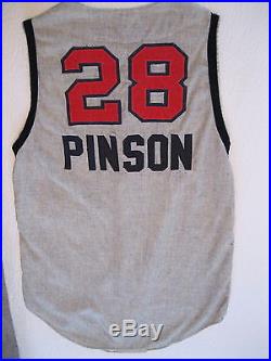 Vintage 1966 Cincinnati Reds Game Jersey Issued to #28, Vada Pinson
