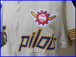 Vintage 1969 Don Mincher Rare 1 Year Style Seattle Pilots Game Used Jersey