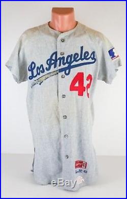 Vintage 1969 Game Used Los Angeles Dodgers Jersey L. Everitt #42 Jackie Robinson