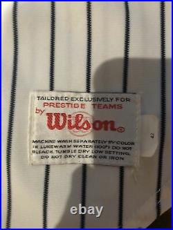 Vintage 1989 NEW YORK YANKEES GAME WORN Ken Phelps JERSEY / Nice Game Wear / Loa