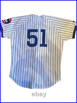 Vintage 1992 Heathcliff Slocumb Chicago Cubs Home Game Used Worn Jersey With LOA