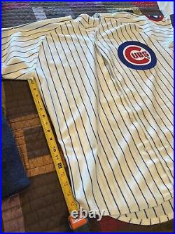 Vintage 1992 Heathcliff Slocumb Chicago Cubs Home Game Used Worn Jersey With LOA