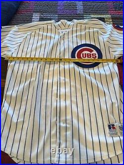 Vintage 1992 Heathcliff Slocumb Chicago Cubs Home Game Used Worn Jersey With LOA