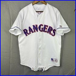 Vintage 2001 Russell Athletic Texas Rangers Alex Rodriguez #3 Game Jersey MEDIUM