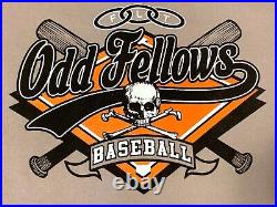 Vintage 90s FLT Odd Fellows Masonic Fraternity Baseball Jersey Made in USA M