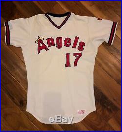 Vintage Dave LaRoche 1977 California Angels MLB Game-Worn Used Home Jersey #17