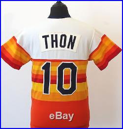 Vintage GAME USED HOUSTON ASTROS pro DICKIE THON BASEBALL JERSEY