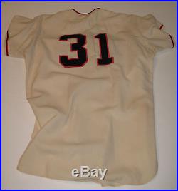 Vintage GAME Used 1962 BILLY O'DELL San Francisco GIANTS #31 JERSEY