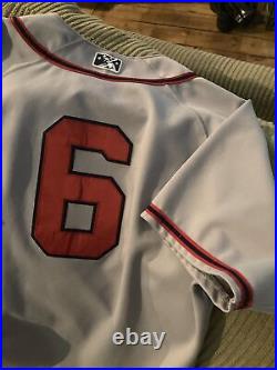 Vintage HEAVY WEIGHT Washington Potomac Nationals Game Used Worn Jersey Road Gry