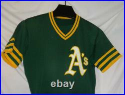 Vintage Oakland Athletics A's Rawlings Game Used Worn Baseball Jersey Minors
