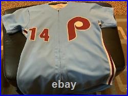 Vintage Philadelphia Phillies game used Pete Rose jersey. Rare