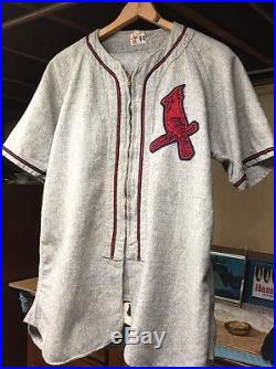 Vintage St. Louis Cardinals 30s-40s Flannel Baseball Jersey And Uniform Pants