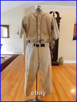 Vintage Treman & King Ithaca N Y 1920's Sun Collar Baseball Uniform Cloth Label