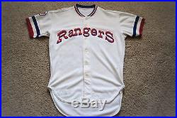 Vtg 1981 Rawlings TEXAS RANGERS John Johnny GRUBB game worn used blue jersey 46