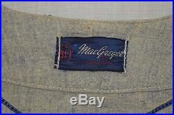 Vtg 50s BROOKLYN DODGERS MacGregor Flannel Game worn used baseball jersey #16