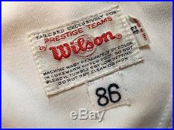 Vtg 80's Boston Red Sox Game Worn Jersey Used 42 Wilson MLB 1986 Coach