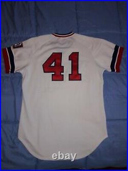 Vtg Wilson 1984 Minnesota Twins #41 Tom Kelly Game Used Worn Coaches Home Jersey