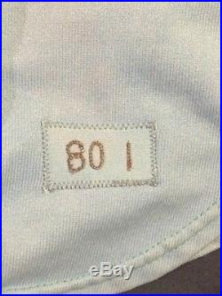 WARREN CROMARTIE #49 MONTREAL EXPOS game used 1980 road uniform jersey