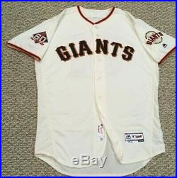 WILLIAMSON size 46 #51 2018 SAN FRANCISCO GIANTS game jersey HOME CREAM MLB