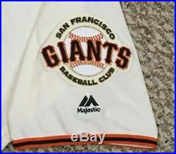 WILLIAMSON size 46 #51 2018 SAN FRANCISCO GIANTS game jersey HOME CREAM MLB