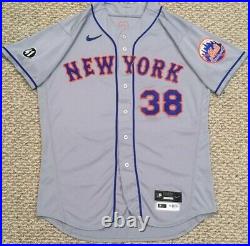 WILSON size 48 #38 2020 New York Mets game used jersey road SEAVER 41 MLB HOLO