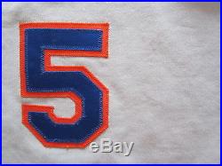 WOW! RARE VTG! New York Mets Authentic Game Used Worn RAWLINGS Jersey 48