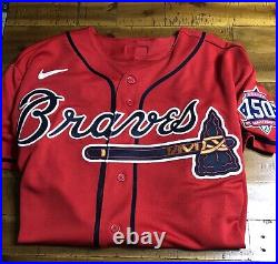 Walt Weiss Autographed Braves Authenticated team issued 2021 jersey 150th patch