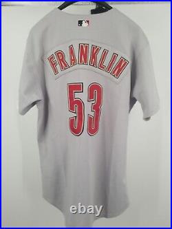 Wayne Franklin #53 2001 Houston Astros Game Used Gray Road Jersey Size 46