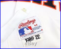Will Clark 1989 Signed San Francisco Giants Game Used Worn Jersey