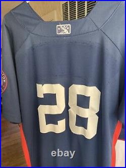X3 vintage Potomac Nationals cannons washington game worn used jersey x3