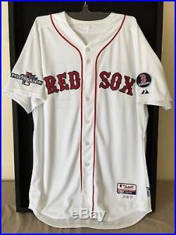 Xander Bogaerts Rookie Game Issued Boston Red Sox 2013 Postseason Jersey