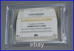 Yadier Molina Game Used Worn Jersey Card Topps St Louis Cardinals Yadi MLB AUTH