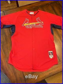 Yadier Molina Signed Game Used Team Issued Spring Training Jersey Cardinals MLB