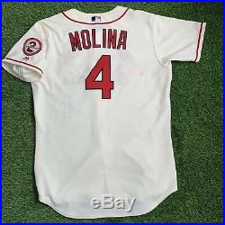 Yadier Molina St. Louis Cardinals Team Issued Jersey 2018 MLB Authenticated