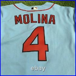Yadier Molina St. Louis Cardinals Team Issued Jersey 2019 MLB Authenticated