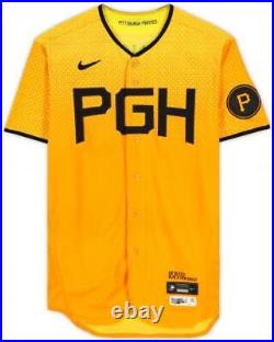 Yerry De Los Santos Pirates Player-Issued 57 City Connect Jersey 2023 MLB Season