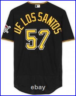 Yerry De Los Santos Pittsburgh Pirates Player-Issued #57 Black Home