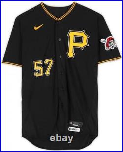 Yerry De Los Santos Pittsburgh Pirates Player-Issued #57 Black Home