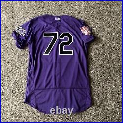 Yonathan Daza 2019 Spring Training Colorado Rockies Game Issued Jersey