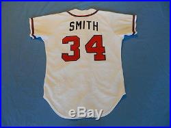 Zane Smith 1987 Atlanta Braves game used jersey first year style